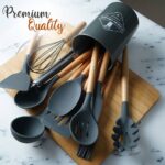 12 Pcs Silicone Cooking Utensil Set | Heat Resistant Non-Stick Kitchen Tools