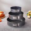 Pack of 3 Non-Stick Round Cake Pan Set | Easy Baking Pans for Layered Cakes