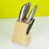7 Pcs Stainless Steel Knife Set with Wooden Stand | Premium Kitchen Knives