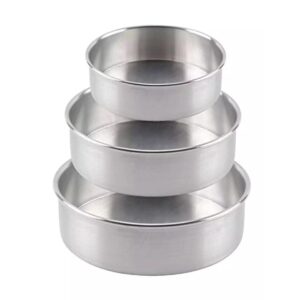 Cake Pan Set of 3 Iron | Heavy-Duty Round Cake Baking Pans