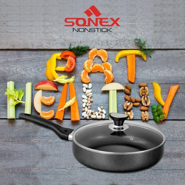 Classic Frypan with Glass Lid | Non-Stick Durable Cooking Pan in Pakistan