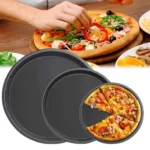 Pizza Pan Set of 3 | Small, Medium & Large Non-Stick Baking Trays