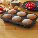 Regular Size 6.5cm Muffin Cupcake Baking Tray | 6 Cavity Non-Stick Muffin Pan