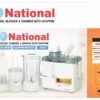National Juicer, Blender & Grinder NJC 8825 with Copper Motor 4-in-1