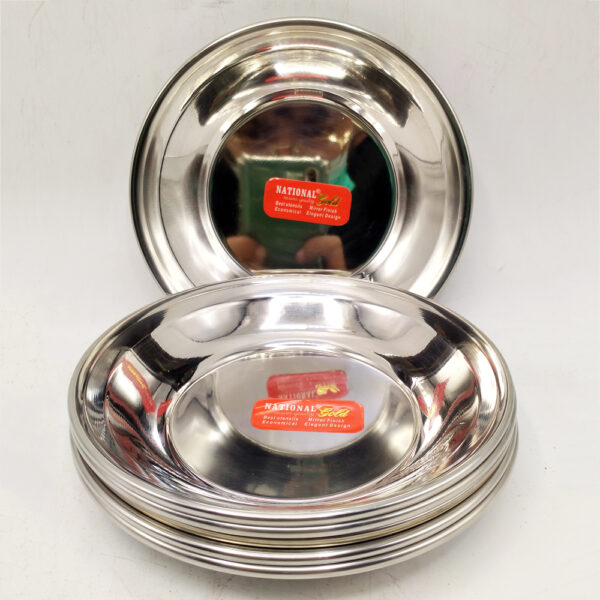 🥗 Stainless Steel Plates – Durable, Hygienic & Timeless Elegance for Everyday Dining