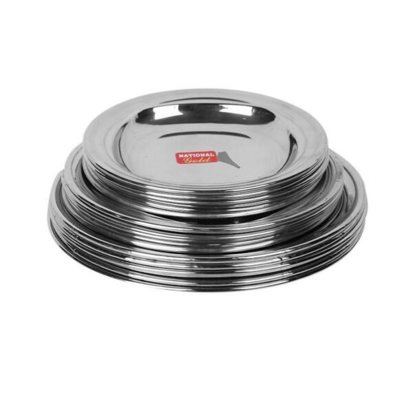 🥗 Stainless Steel Plates – Durable, Hygienic & Timeless Elegance for Everyday Dining