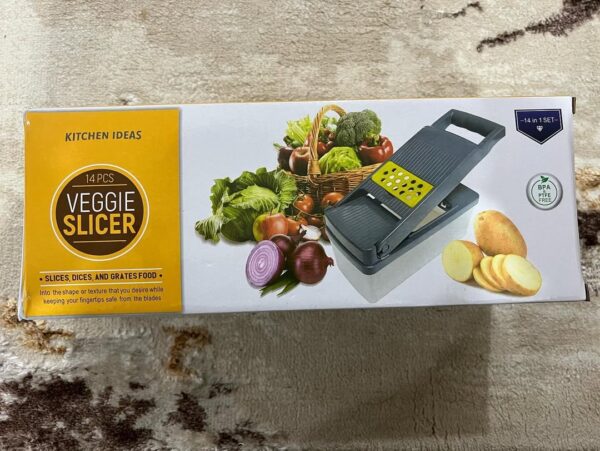 Multifunction 14 PCS Veggie Slicer Set – All-in-One Vegetable Cutter & Chopper