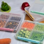 Limon 4 Section Tray – 4 Partition Snack & Dry Fruit Tray (250g Each)