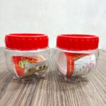 Pack of 6 Red Interlock Containers – Airtight Storage Solution