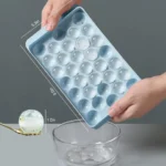 Plastic Round Ice Mold Tray – Easy Release Ice Ball Maker