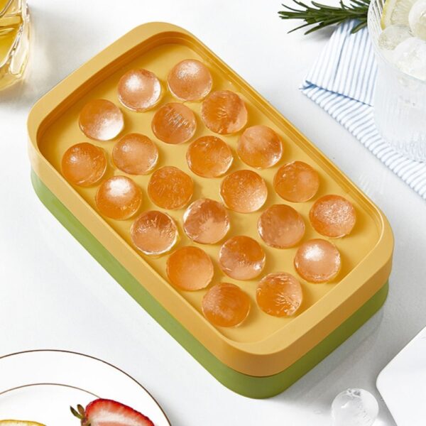 Plastic Round Ice Mold Tray – Easy Release Ice Ball Maker