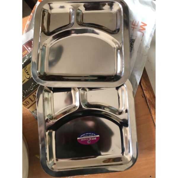 🍽️ Portion Plate – 3 Portion Restaurant Style Serving Plate