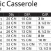 casserole sizes