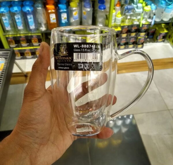 WILMAX ENGLAND Double Wall Thermo Glass Mug 300 ML