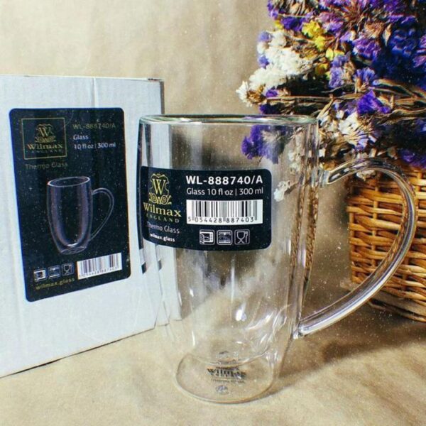 WILMAX ENGLAND Double Wall Thermo Glass Mug 300 ML
