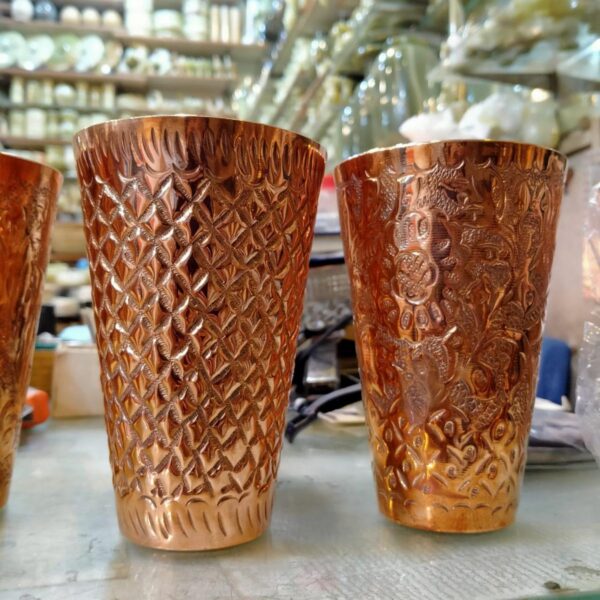 High Quality Pure Copper Glass – 5 Inch Traditional Drinkware (1 Pc)