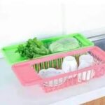 Over the Sink Folding Colander & Drain Basket – Adjustable Kitchen Strainer for Fruits & Vegetables | Multi-Use Storage Rack with Handles