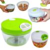 Easy Spin Quick Cutter – Multipurpose Vegetable, Fruit, Nut & Meat Chopper | Hand-Powered Food Processor & Mixer