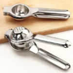 Premium Stainless Steel Manual Lemon Squeezer – Handheld Citrus Juicer for Lemons, Limes, Oranges – Rust-Resistant & Easy to Use Hand Press Juicer