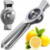 Premium Stainless Steel Manual Lemon Squeezer – Handheld Citrus Juicer for Lemons, Limes, Oranges – Rust-Resistant & Easy to Use Hand Press Juicer