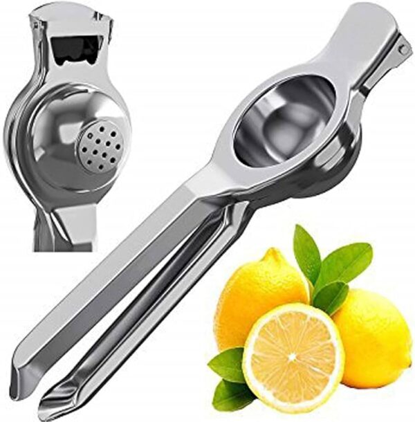 Premium Stainless Steel Manual Lemon Squeezer – Handheld Citrus Juicer for Lemons, Limes, Oranges – Rust-Resistant & Easy to Use Hand Press Juicer