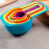 Colorful 6Pc Measuring Spoon Set – Rainbow Plastic Measuring Spoons for Baking & Cooking | Kitchen Tools & Accessories