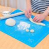 Silicone Baking Mat Extra Large with Measurements – Non-Stick Pastry & Roti Rolling Mat | Heat-Resistant, Reusable Baking Sheet