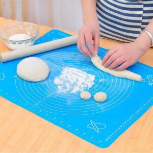 Silicone Baking Mat Extra Large with Measurements – Non-Stick Pastry & Roti Rolling Mat | Heat-Resistant, Reusable Baking Sheet