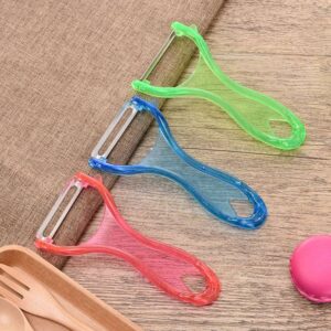 Transparent Plastic Julienne Peeler Vegetable Cutter – Durable & Sharp Blade for Effortless Slicing