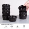 Pack of 6 Melamine Mini Dip Sauce Bowls – 2.5 Inch Double Glazed Small Bowls for Dips, Sauce, Chutney & Snacks