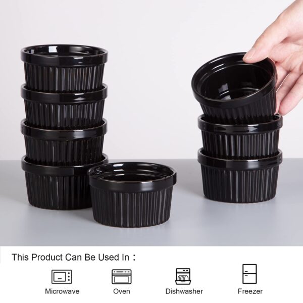 Pack of 6 Melamine Mini Dip Sauce Bowls – 2.5 Inch Double Glazed Small Bowls for Dips, Sauce, Chutney & Snacks