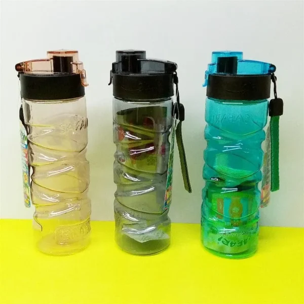 Transparent Plastic Water Bottle With Filter – 800ml XL Capacity | Gym, School & Office Use | Leak-Proof & Durable