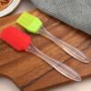 2 Pcs Silicone Kitchen Set – Oil Brush & Spatula (Heat-Resistant | Random Color)