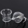 Acrylic Honey Dispenser with Bowl Stand – No Drip Syrup Dispenser Jar For Honey, Maple Syrup & Liquid Sweeteners