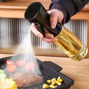 200ml Cooking Oil Sprayer for Kitchen – Refillable Oil Spray Bottle for BBQ, Air Fryer & Salad – Fine Mist Dispenser