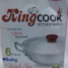 King Cook Baby Wok Karahi Set with Lids – Pack of 6 Cookware Set | Heavyweight & Durable | Pure Aluminium Karahi for Everyday Cooking