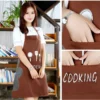 Premium Waterproof Kitchen Apron – Oil-Proof Adjustable Cooking Bib with Pocket & Hand-Wiping Design