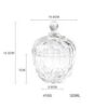 Crystal Glass Candy Jar With Lid – Premium Clear Decorative Storage Jar, 480 g Capacity (1 Pc)
