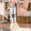 Manual Stainless Steel Noodle & Pasta Maker — Hand-Crank Rotary Press Machine for Spaghetti & More