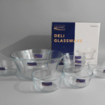 Delisoga 7-Piece Glass Fruit & Dessert Bowl Set | Premium Transparent Glassware for Custard, Kheer, and Salad