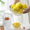Delisoga 7-Pcs Fine Textured Glass Fruit & Dessert Bowl Set – Premium Heavy Crystal Design for Serving Fruits, Custard & Ice Cream